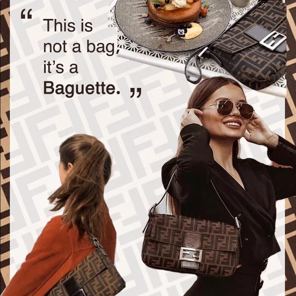 Authentic Fendi vintage Zucca Baguette (tobacco) - Picture 9 of 13